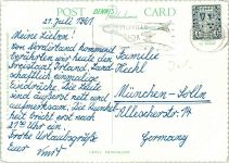 Dublin 1961 Foto AK Landkarte Irland