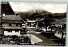 83671 W8174 Benediktbeuern Foto AK Dorfmotiv Benediktenwand