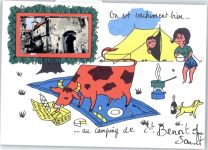36170 Saint-Benoit-du-Sault - Leporello, Humor, Camping, Kuh