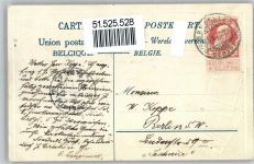 Belgien Briefmarkenabbildung 1905 Prägedruck