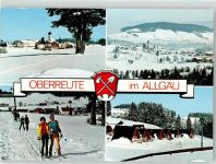 88179 W8999 Oberreute , Allgäu - Winter Skilift Kirche