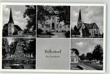 49143 W4516 Bissendorf , Kr Osnabrück - Ev. Kirche Kath. Erholungsheim Achelriede Ehrenmal