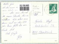82362 W8120 Weilheim i. OB - Marienplatz Brunnen Ammersee Stadtmauer Segelboot