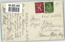 83313 W8227 Bad Adelholzen , Kr Traunstein, Oberbay 1922 Privatfoto AK Panorama des Ortes Ort handschriftlich