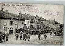 57810 Avricourt Elfringen 1916 Foto AK Feldpost WK I Nr. 124 Hauptstrasse Uniform