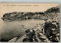 Monaco 1909 Foto AK Hafen