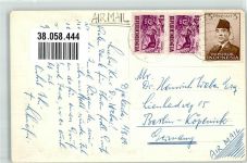 Jakarta Batavia 1953 Foto AK Ort handschriftlich
