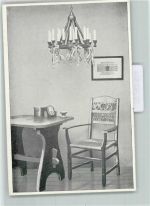 27383 W2723 Scheeßel - Kunstgewerbehaus Scheessel Möbel Tisch Stuhl Leuchter