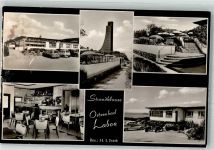 24235 W2304 Laboe Foto AK Strandklause Gasthaus Auto Terrasse Turm