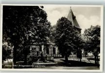 38486 O3580 Klötze 1931 Gebrauchsspuren Kirche Kriegerdenkmal