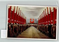 W8500 Nürnberg Sammelbild Kongreßhalle in der Luitpoldhalle anläßlich des Parteitages Album Nr. 8 Deutschland erwacht Nr. 211 SA 1933 KEINE AK
