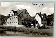 91327 W8556 Behringersmühle Foto AK Terrassen-Cafe Gruber