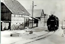 99768 O5505 Ilfeld , Südharz FOTO KEINE AK Eisenbahn Harzbahnen Chronik Winter