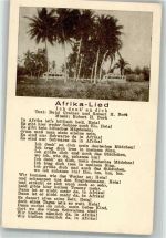 Text des Liedes Afrika-Lied von Greiner/Bork Verlag Robert Franke 48 Soldatenlied WK II Lieder AK
