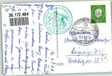 Zugspitze Bayerische und Tiroler Zugspitzbahn Schneefernerhaus Seilbahn Münchner Haus Fotograf Hans Huber Hüttenstempel Zahnradbahn Foto AK