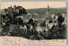 01848 O8352 Hohnstein 1902 - Panorama des Ortes mit Burg Hohnstein und Kirche Verlag Hermann Poy 122