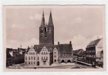 Stendal mit Markt, Rathaus und Marienkirche ungelaufen Gute Erhaltung.