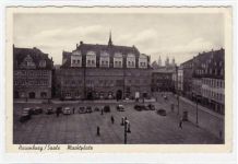 Naumburg a.S. mit Marktplatz ungelaufen kleiner Knick oben und unten rechts, sonst gut erhalten.