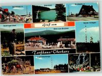 38667 W3396 Torfhaus , Harz - Jugendherberge Rotwild Greifvogel-Park Sendemasten Kinder-Eisenbahn