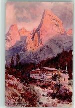Kufstein Gasthaus Hinterbärenbad - Alpenglühen Compton, E. H.