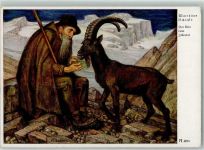 Der Alte vom Zillertal Ziege Hirte Schiestl