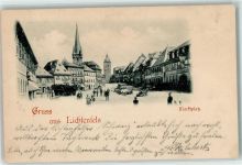 96215 W8620 Lichtenfels , Bay 1898 - Marktplatz Marktszene