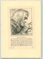 Peter Henlein Kunstverlag Dümpemann Nürnberg Uhr Künstlerkarte