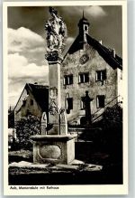 97239 W8701 Aub , Unterfr Foto AK Mariensäule Rathaus