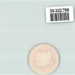 49074 W4500 Osnabrück Siegelmarke Königliche Preussische Regierung Krone Wappen Rot Weiß