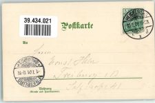 Oktober Monatsgrüsse Serie II Guggenberger, T. 1901 Lithographie / Künstlerkarte
