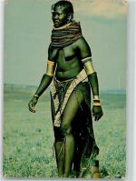 Turkana Girl Kenia Schwarzafrikan. Erotik Foto AK