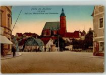 09322 O9294 Penig 1912 - Muldetal Muldenbrücke Stadtkirche