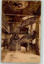 Danzig Gdansk 1906 - Rathaus Diele