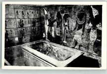 Theben Thebes Foto AK Denkmal Sarkophag