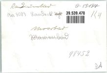 Bad Landeck Ladek-Zdroj FOTO KEINE AK Ort handschriftlich Moorbad