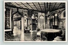 72805 W7414 Lichtenstein , Württ - Schloss Lichtenstein Rittersaal Kachelofen
