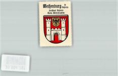 91781 W8832 Weißenburg i Bay Vignette Wappensammelmarke Kaffee Hag