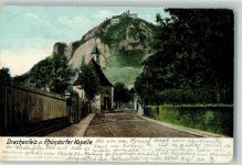 53639 W5330 Königswinter 1905 - Schloss Drachenfels Kirche Rhöndorfer Kapelle
