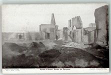 80200 Peronne Foto AK WK I 1914 Bauernhof zerschossen
