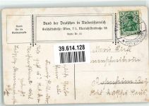 sign. Kutzer Der Herrgott mit Engeln spricht zu einem Mann Bund der Deutschen in Niederösterreich Rosegger-Karte Nr. 51 Schulvereinähnliche 1913 Künstlerkarte
