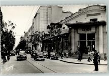Tunis Foto AK Cafe Gasthaus Casino Auto Oldtimer Avenue de Carthage