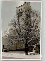 87452 W8966 Altusried FOTO KEINE AK Pfarrkirche Winter Foto Original aus Archiv eines Ansichtskartenverlags