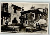 98039 Taormina 1938 Foto AK Foto Grassi Denkmal Fontana del Duomo