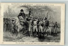 Soldaten Garde sign. Raffer Napoleon Lithographie / Künstlerkarte