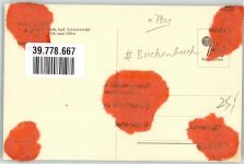 79256 W7801 Buchenbach , Breisgau Gebrauchsspuren Ort handschriftlich