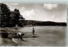 78462 W7750 Wallhausen Gebrauchsspuren Schwimmbad Campingplatz Foto AK