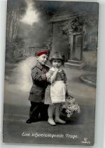 Verlag GL+Co 7684/2 Kinderpoesie Kinder in Uniform 1917 Foto AK