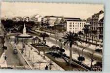 Lisboa Lissabon 1938 Foto AK Denkmal Auto Avenida da Liberdada