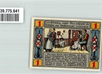 32312 W4990 Lübbecke , Westf 1921 Notgeldschein 1 Mark Gutschein No. 048660