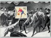 W1000 Berlin Mitte Frauenmannschaft Sondermarke Sonderstempel Basketball